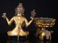 [wangchok Terwal Drolma], Buddhist Handmade Statue, [full Gold Plated], [face Painted], High Quality