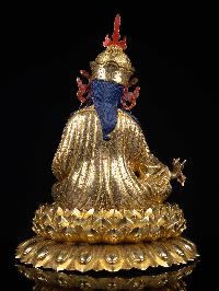 [padmasambhava], Buddhist Handmade Statue, [full Gold Plated], [face Painted], High Quality