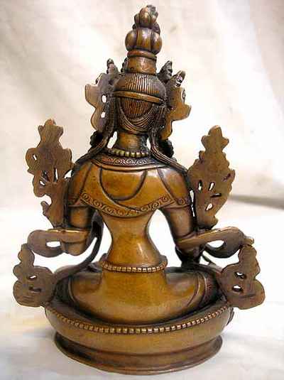 White Tara Statue, [chocolate Oxidized], [sold]