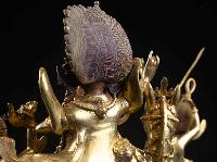 [palden Lahmo], Buddhist Handmade Statue, [full Gold Plated], [face Painted], High Quality