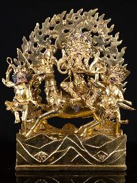 [palden Lahmo], Buddhist Handmade Statue, [full Gold Plated], [face Painted], High Quality