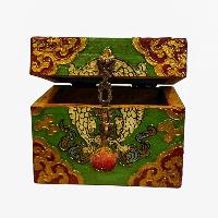 thumb2-Wooden Tibetan Box-34371