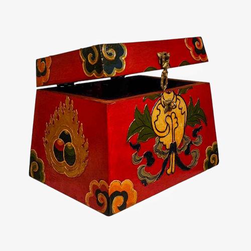 Wooden Tibetan Box-34395