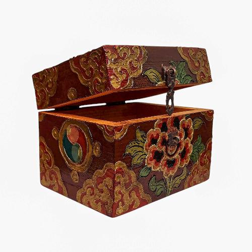 Wooden Tibetan Box-34408