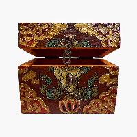 thumb2-Wooden Tibetan Box-34416