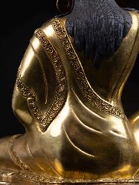 [milarepa], Buddhist Handmade Statue, [full Gold Plated], [face Painted] And [high Quality]