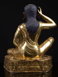 [milarepa], Buddhist Handmade Statue, [full Gold Plated], [face Painted] And [high Quality]