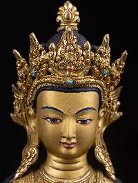 [chenrezig], Buddhist Handmade Statue, [full Gold Plated], [face Painted] And [high Quality]