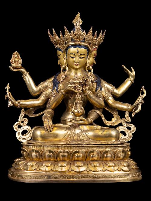 [namgyalma], Buddhist Handmade Statue, [full Gold Plated], [face Painted] And [high Quality]