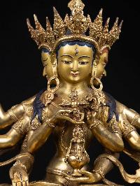 [namgyalma], Buddhist Handmade Statue, [full Gold Plated], [face Painted] And [high Quality]