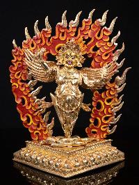 [garuda], Buddhist Handmade Statue, [full Gold Plated], [face Painted] And [high Quality]