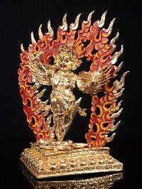 [garuda], Buddhist Handmade Statue, [full Gold Plated], [face Painted] And [high Quality]