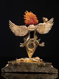 [garuda], Buddhist Handmade Statue, [full Gold Plated], [face Painted] And [high Quality]