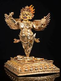 [garuda], Buddhist Handmade Statue, [full Gold Plated], [face Painted] And [high Quality]