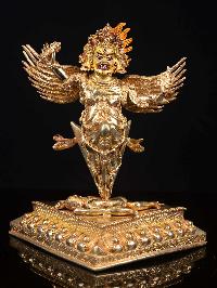 [garuda], Buddhist Handmade Statue, [full Gold Plated], [face Painted] And [high Quality]