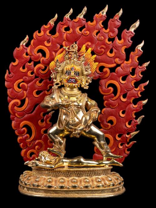 yamantaka, Buddhist Handmade Statue, full Gold Plated, face Painted And high Quality