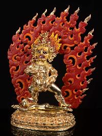 [yamantaka], Buddhist Handmade Statue, [full Gold Plated], [face Painted] And [high Quality]