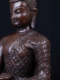 [shakyamuni Buddha], Buddhist Handmade Statue, [chocolate Oxidized], High Quality