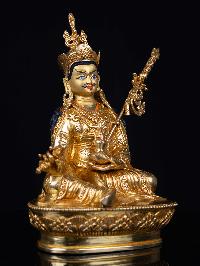 [padmasambhava], Buddhist Handmade Statue, [full Gold Plated], [face Painted] And [high Quality]