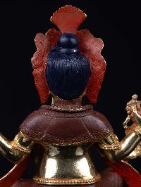 [ganesh], Buddhist Handmade Statue, [partly Gold Plated], [face Painted] And [high Quality]