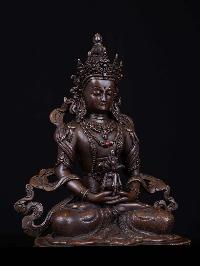 [aparimita], Buddhist Handmade Statue, [chocolate Oxidized], High Quality