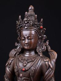 [aparimita], Buddhist Handmade Statue, [chocolate Oxidized], High Quality