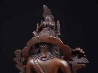 [green Tara], Buddhist Handmade Statue, [chocolate Oxidized], High Quality