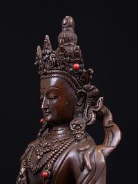 [aparimita], Buddhist Handmade Statue, [chocolate Oxidized], High Quality