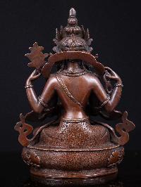 [chenrezig], Buddhist Handmade Statue, [chocolate Oxidized], High Quality