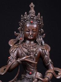 [vajrasattva], Buddhist Handmade Statue, [chocolate Oxidized], High Quality