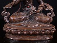 [vajrasattva], Buddhist Handmade Statue, [chocolate Oxidized], High Quality