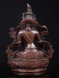 [white Tara], Buddhist Handmade Statue, [chocolate Oxidized], High Quality