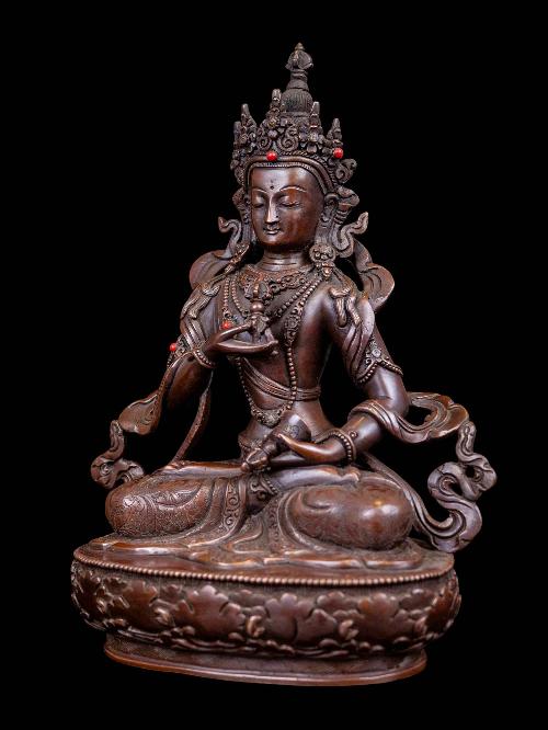 [vajrasattva], Buddhist Handmade Statue, [chocolate Oxidized], High Quality