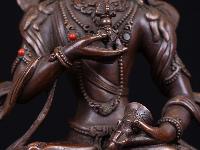 [vajrasattva], Buddhist Handmade Statue, [chocolate Oxidized], High Quality