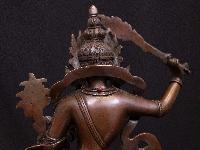 [manjushri], Buddhist Handmade Statue, [chocolate Oxidized], High Quality