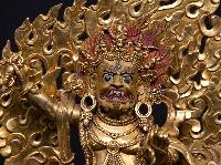 [vajrapani], Buddhist Handmade Statue, [full Gold Plated], [face Painted] And [high Quality]