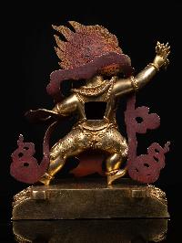 [vajrapani], Buddhist Handmade Statue, [full Gold Plated], [face Painted] And [high Quality]