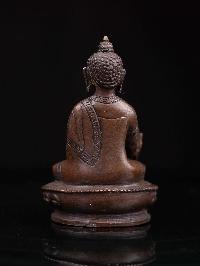 [medicine Buddha], Buddhist Miniature Statue, [chocolate Oxidized]