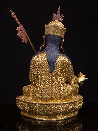 [padmasambhava], Buddhist Handmade Statue, [full Gold Plated], [face Painted] And [high Quality]