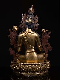 [green Tara], Buddhist Handmade Statue, [full Gold Plated], [face Painted] And [high Quality]