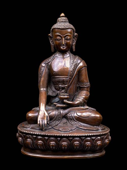 [shakyamuni Buddha], Buddhist Handmade Statue, [chocolate Oxidized], High Quality