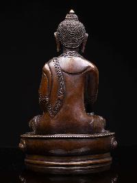 [shakyamuni Buddha], Buddhist Handmade Statue, [chocolate Oxidized], High Quality