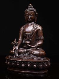 [medicine Buddha], Buddhist Handmade Statue, [chocolate Oxidized], High Quality