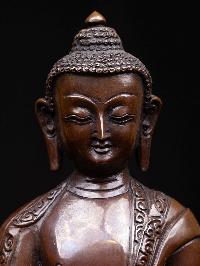 [medicine Buddha], Buddhist Handmade Statue, [chocolate Oxidized], High Quality