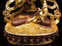 [vajrasattva], Buddhist Handmade Statue, [partly Gold Plated], [face Painted] And [high Quality]