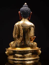 [padmasambhava], Buddhist Handmade Statue, [full Gold Plated], [face Painted] And [high Quality]