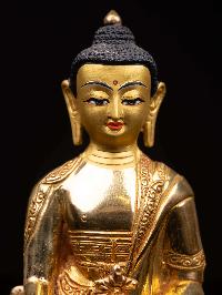 [padmasambhava], Buddhist Handmade Statue, [full Gold Plated], [face Painted] And [high Quality]