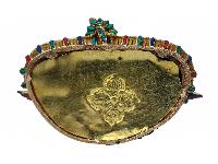 [green Tara], Buddhist Handmade Statue, [full Gold Plated], [face Painted], [stone Setting] And [high Quality]