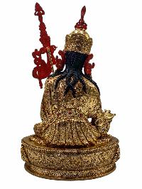 [padmasambhava], Buddhist Handmade Statue, [full Gold Plated], [face Painted], [stone Setting] And [high Quality]