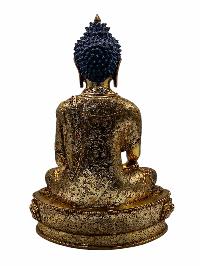 [shakyamuni Buddha], Buddhist Handmade Statue, [full Gold Plated], [face Painted] And [high Quality]